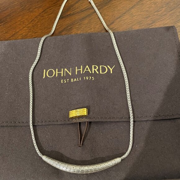 John Hardy Arch Hammered Silver Mini Chain Necklace - Picture 4 of 6